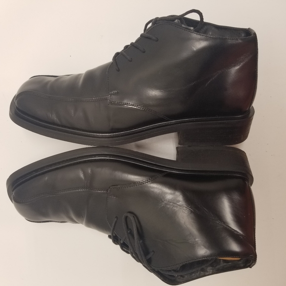 Kenneth Cole Reaction Mens Size 12 Black Leather Oxford Derby Ankle Lace… - Picture 2 of 12